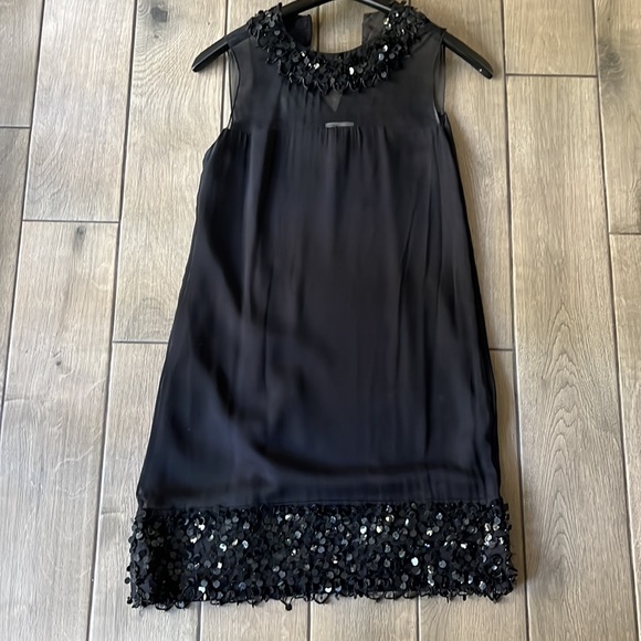 NWOT Milly beaded black dress - Picture 2 of 14